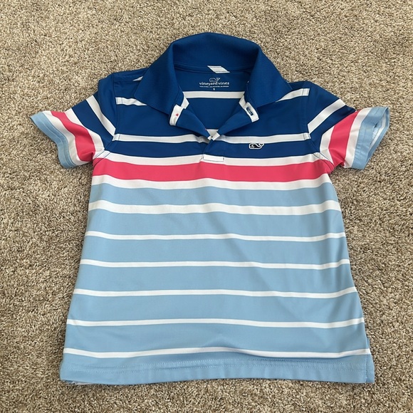 Two vinyard vines boys size 5 collared shirts - Picture 3 of 3